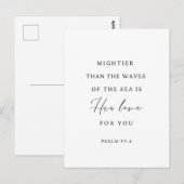 Psalm 93:4 Mächtiger als die Wogen Postkarte (Vorne/Hinten)