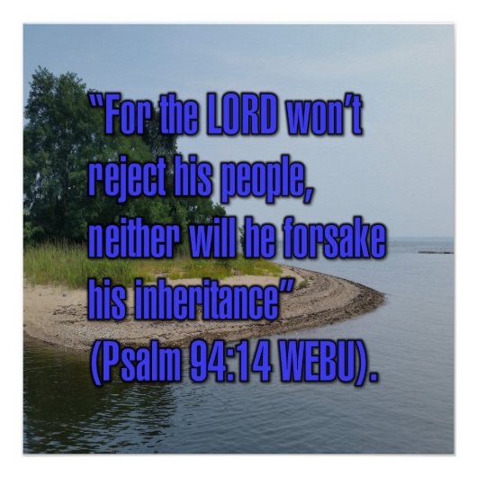 Psalm 94:14 WEBU Poster (Vorderseite)
