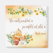 Psalm 94:19 Jehovah tröstete mich Throw Kissen Magnet (Vorne)