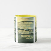Psalm 94:3 KJV Bibelverse Pic Two-Tone Tasse (Zentrum)