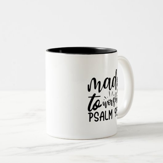 Psalm 95 1-01 (2) zweifarbige tasse (VorderseiteRechts)