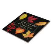 Psalm 95:2 In seine Gegenwart mit Erntedank Fliese (Seite)