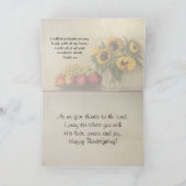 Psalm 95:2 In seine Gegenwart mit Erntedank Karte (Innenseite)