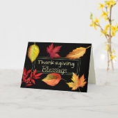 Psalm 95:2 In seine Gegenwart mit Erntedank Karte (Gelbe Blume)