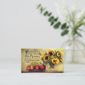 Psalm 95:2 In seine Gegenwart mit Erntedank Visitenkarte (Stehend Vorderseite)