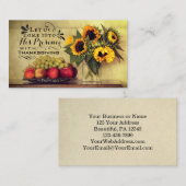 Psalm 95:2 In seine Gegenwart mit Erntedank Visitenkarte (Vorne/Hinten)