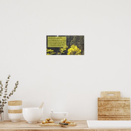 Psalm 95:2 Poster (Küche)