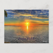 Psalm 95:3-5 Christliche Scripturspeicher-Karte Postkarte (Rückseite)