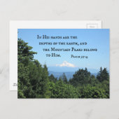 Psalm 95:4 In seinen Händen sind die Tiefen Postkarte (Vorne/Hinten)
