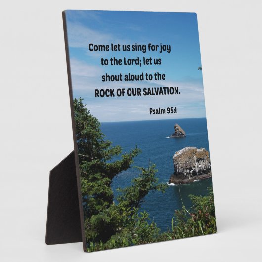 Psalm 95:6 Komm lass uns in Verehrung verbeugen... Fotoplatte (Seite)