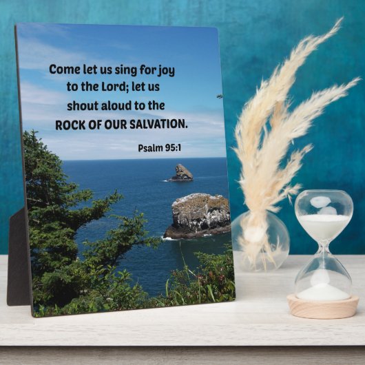 Psalm 95:6 Komm lass uns in Verehrung verbeugen... Fotoplatte (Seite)