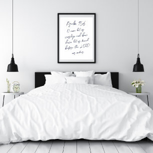 Psalm 95:6 O kommt, lasst uns anbeten KJV Poster