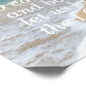 Psalm 95:6 O lass uns anbeten und beuge euch vor Poster (Ecke)