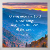 Psalm 96:1 poster (Vorne)