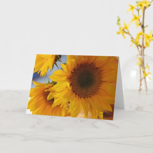 Psalm 96:1 Sunflowers Blank  Karte (Gelbe Blume)