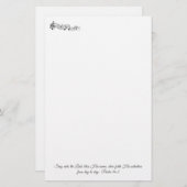 Psalm 96:2 briefpapier (Vorne/Hinten)