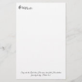 Psalm 96:2 briefpapier (Vorderseite)