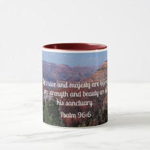Psalm 96:6 Herrlichkeit und Majestät sind vor ihm Tasse