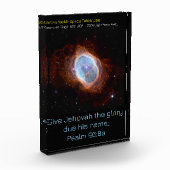 Psalm 96:8a auf James Webb Space Telescope Image Fotoblock (Links)