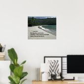 Psalm 96:9 Verehre den Herrn in der Pracht... Poster (Heimbüro)