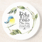 Psalm 98:1 Singt zum Herrn a New Song Bible Verse Getränkeuntersetzer (Vorne)