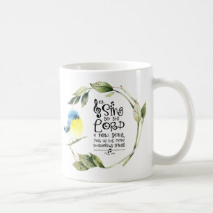 Psalm 98:1 Singt zum Herrn a New Song Bible Verse Kaffeetasse