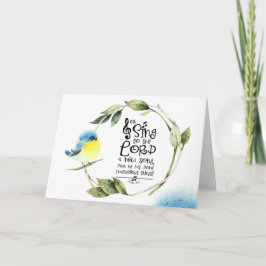 Psalm 98:1 Singt zum Herrn a New Song Bible Verse Karte