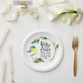 Psalm 98:1 Singt zum Herrn a New Song Bible Verse Pappteller