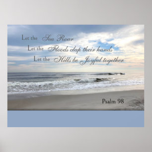 Psalm 98 Lasst das Meer brausen Poster