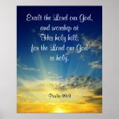 Psalm 99:9 poster (Vorne)