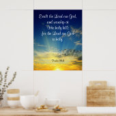 Psalm 99:9 poster (Küche)