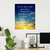 Psalm 99:9 poster (Heimbüro)
