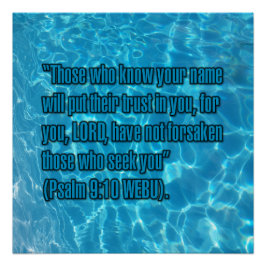 Psalm 9:10 WEBU Poster