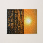 Psalm 9:1 Puzzle (Horizontal)