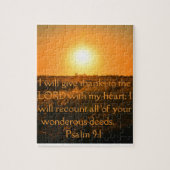 Psalm 9:1 Puzzle (Vertikal)