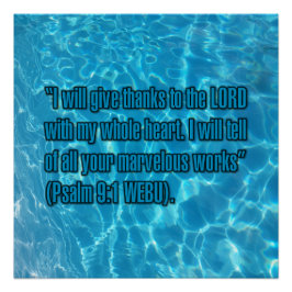 Psalm 9:1 WEBU Poster