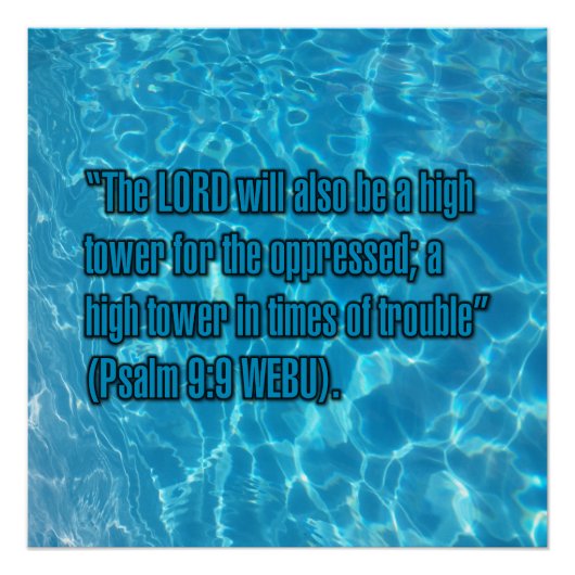 Psalm 9:9 WEBU Poster (Vorderseite)