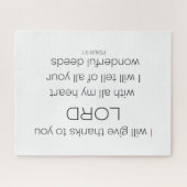 Psalm 9, ich danke Ihnen, Herr LORD, Puzzle (Horizontal)