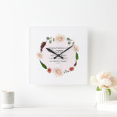 Psalm 9, wird Ihnen alle Ihre wunderbaren Taten bl Quadratische Wanduhr (Zuhause)