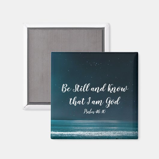 Psalm Be Still and Know that I am God Magnet (Vorderseite/Rückseite)