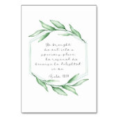 Psalm Bibel Verse Card Tischnummer (Vorderseite)