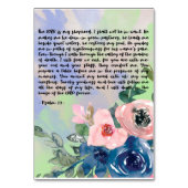 Psalm Bibel Verse Card Tischnummer (Vorderseite)