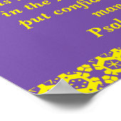 Psalm-Bibelposter Poster (Ecke)