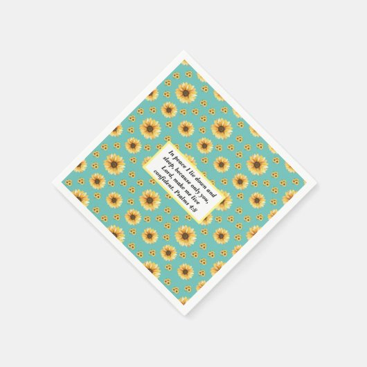 Psalm biblical quotes serviette (Ecke)