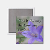 Psalm Blume Magnet (Vorderseite/Rückseite)