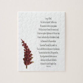 Psalm, Blumenpuzzle der grünen Pflanze Puzzle