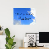 Psalm Christliche Heilbejahung Der Herr hat Poster (Heimbüro)