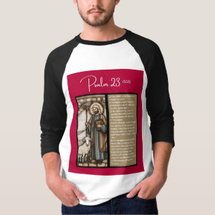 Psalm-Meldung - Psalm 23 - 3/4 Länge weiß T-Shirt