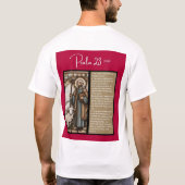 Psalm-Meldung - Psalm 23 - Kurzschläfchen weiß T-Shirt (Rückseite)