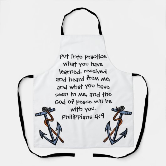 Psalm Philippians biblical quote Schürze (Vorderseite)
